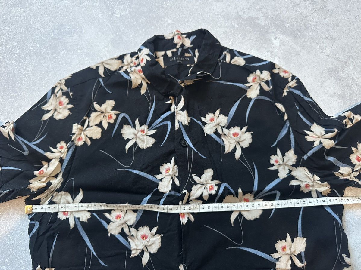 Allsaints AllSaints Mens S Short Sleeve Hawaiian Shirt Floral Art Size US S / EU 44-46 / 1 - 7 Thumbnail