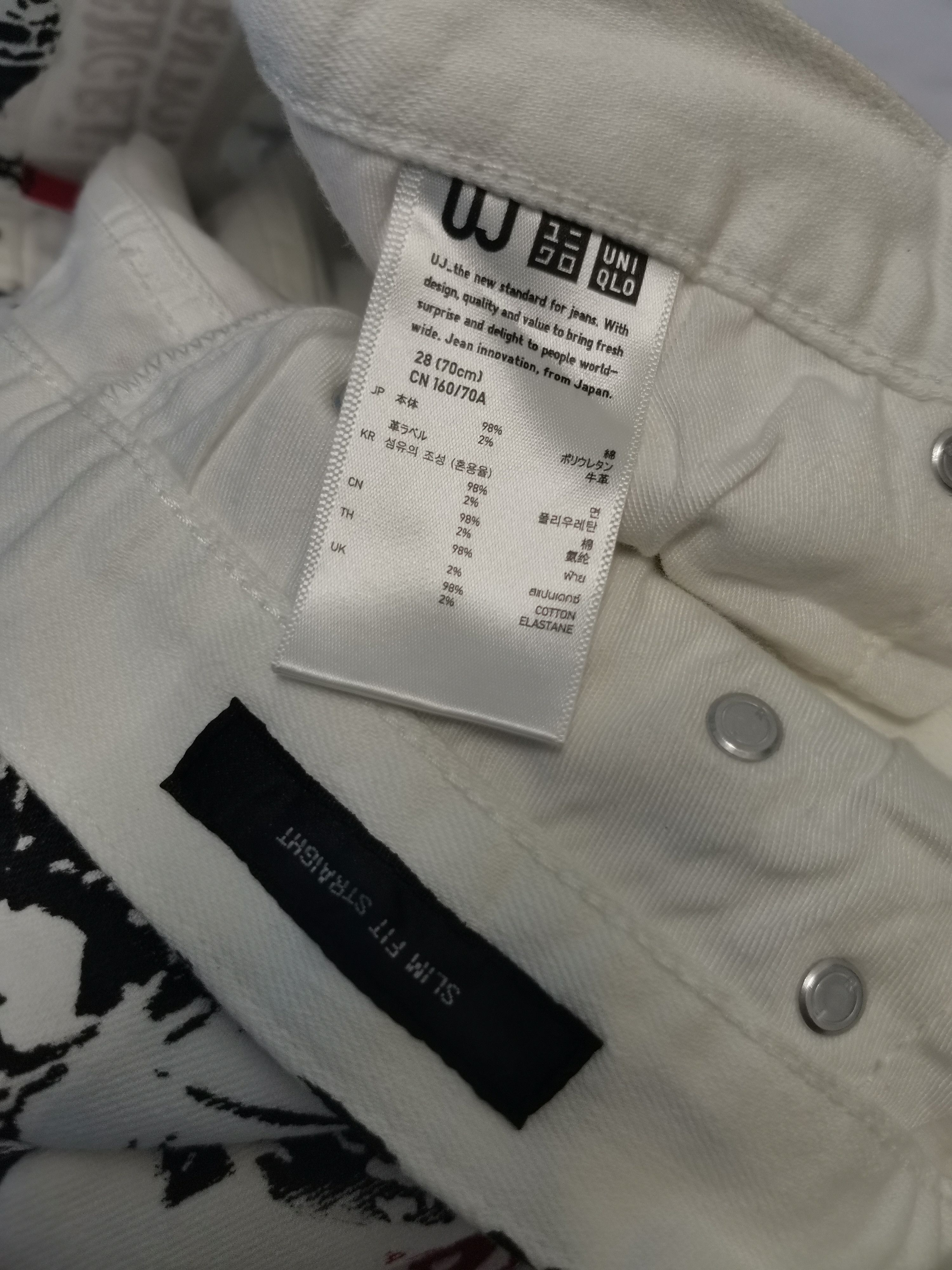 Handmade UJ Custom Avanged Sevenfold OverPrint Pant Slim Fit Straight Size US 29 - 4 Thumbnail