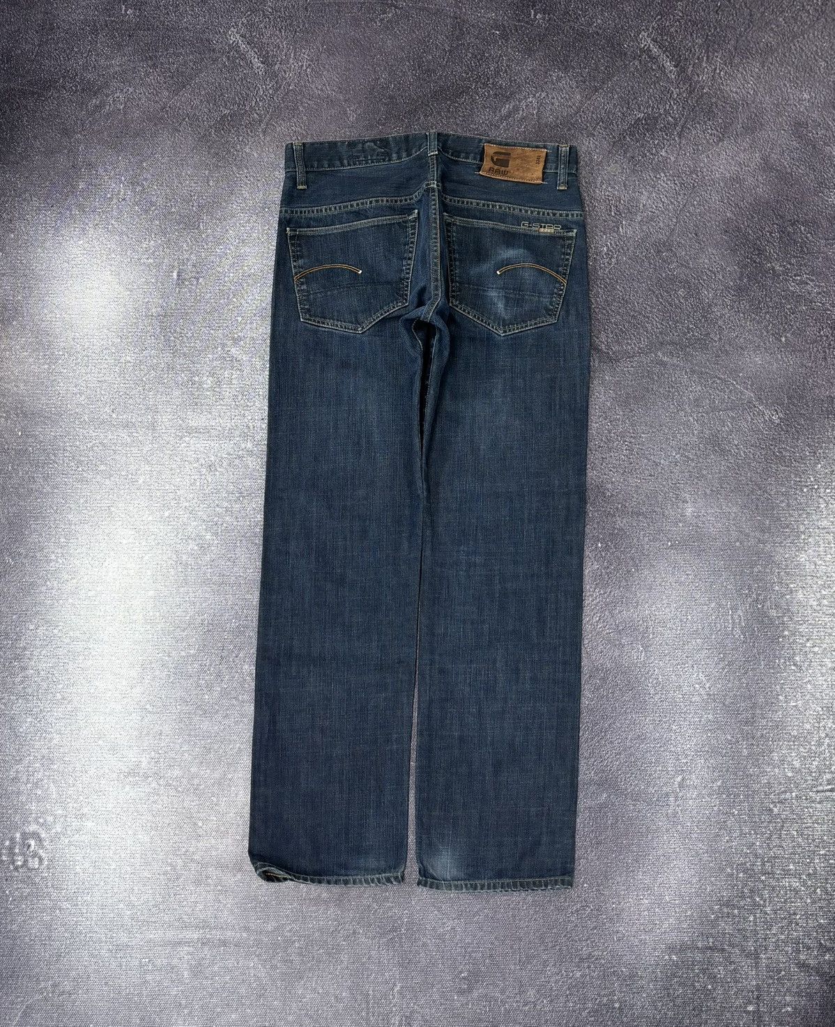 G-Star Vintage G-Star Raw Avant Garde Hype Blue Denim Biker Jeans Size US 33 - 1 Thumbnail