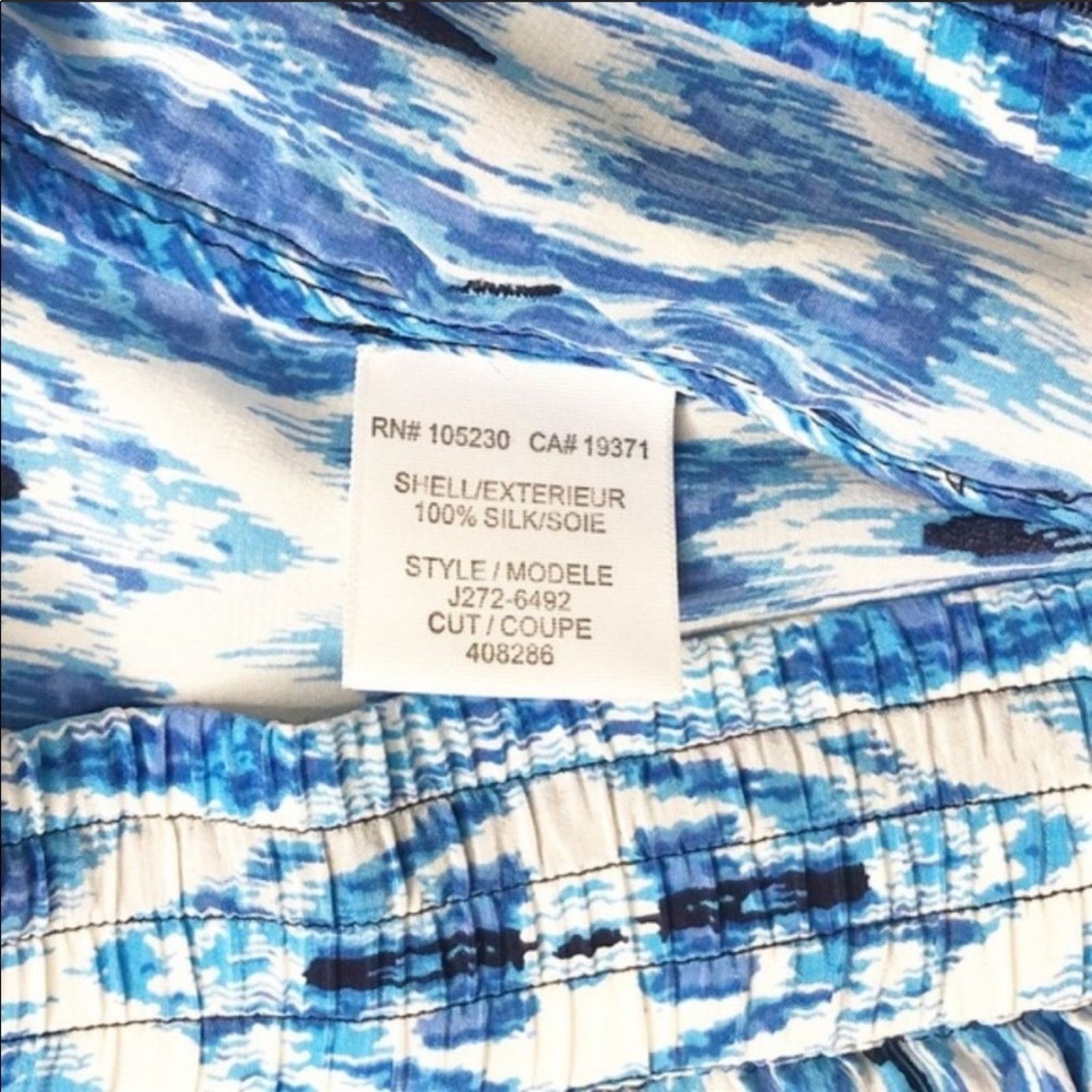 Joie JOIE Layana Printed Silk Drawstring Shorts Blue White Print Size 27" / US 4 / IT 40 - 8 Thumbnail