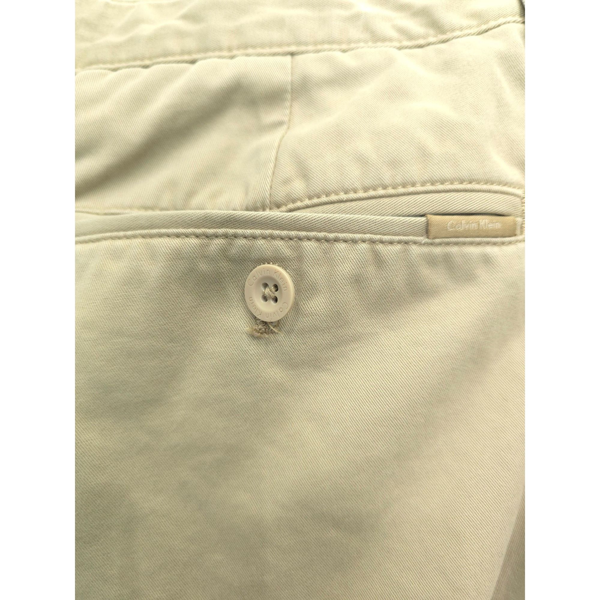 Calvin Klein Calvin Klein Mens Khaki Chino Pants 38X32 Size US 38 / EU 54 - 4 Thumbnail
