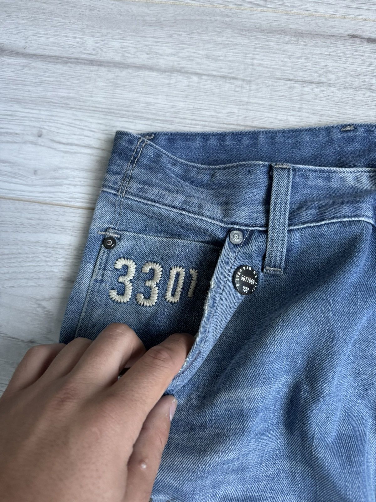 G-Star × Vintage Vintage jeans G Star Raw double knee denim pants Size US 32 / EU 48 - 5 Thumbnail