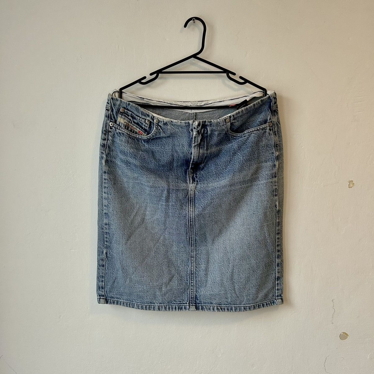 Diesel × Vintage Vintage Diesel Denim Maxi skirt jean Size 32" / US 10 / IT 46 - 1 Thumbnail
