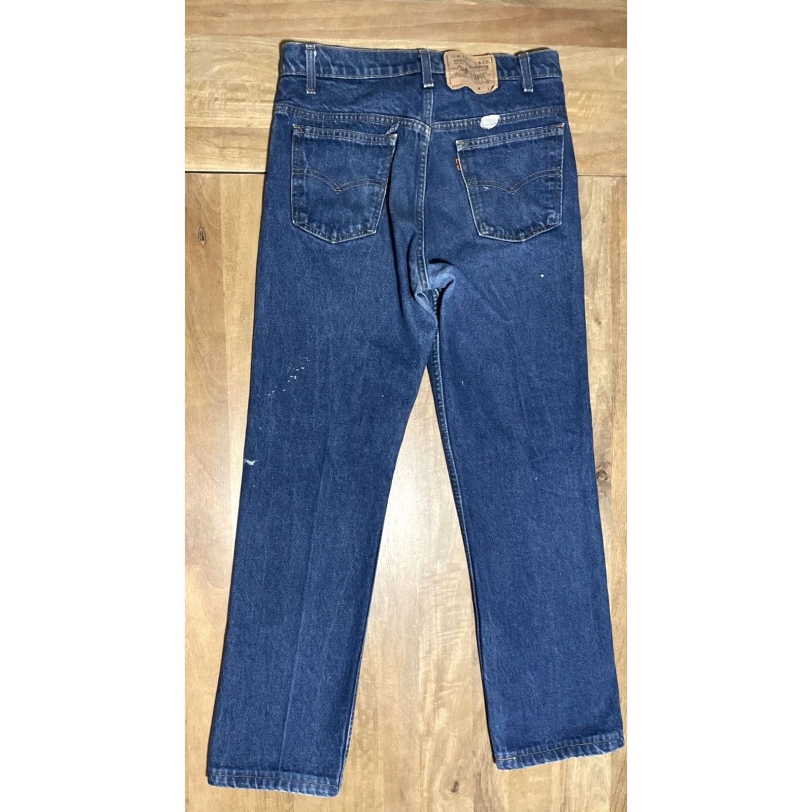 Levi's VINTAGE Levi's Jeans Men 34x36 40509-0215 Orange Tab 80s Denim Straight 5-Pocket Blue Blue Jeans 80s Mens Regular Leather? Size US 34 / EU 50 - 2 Thumbnail