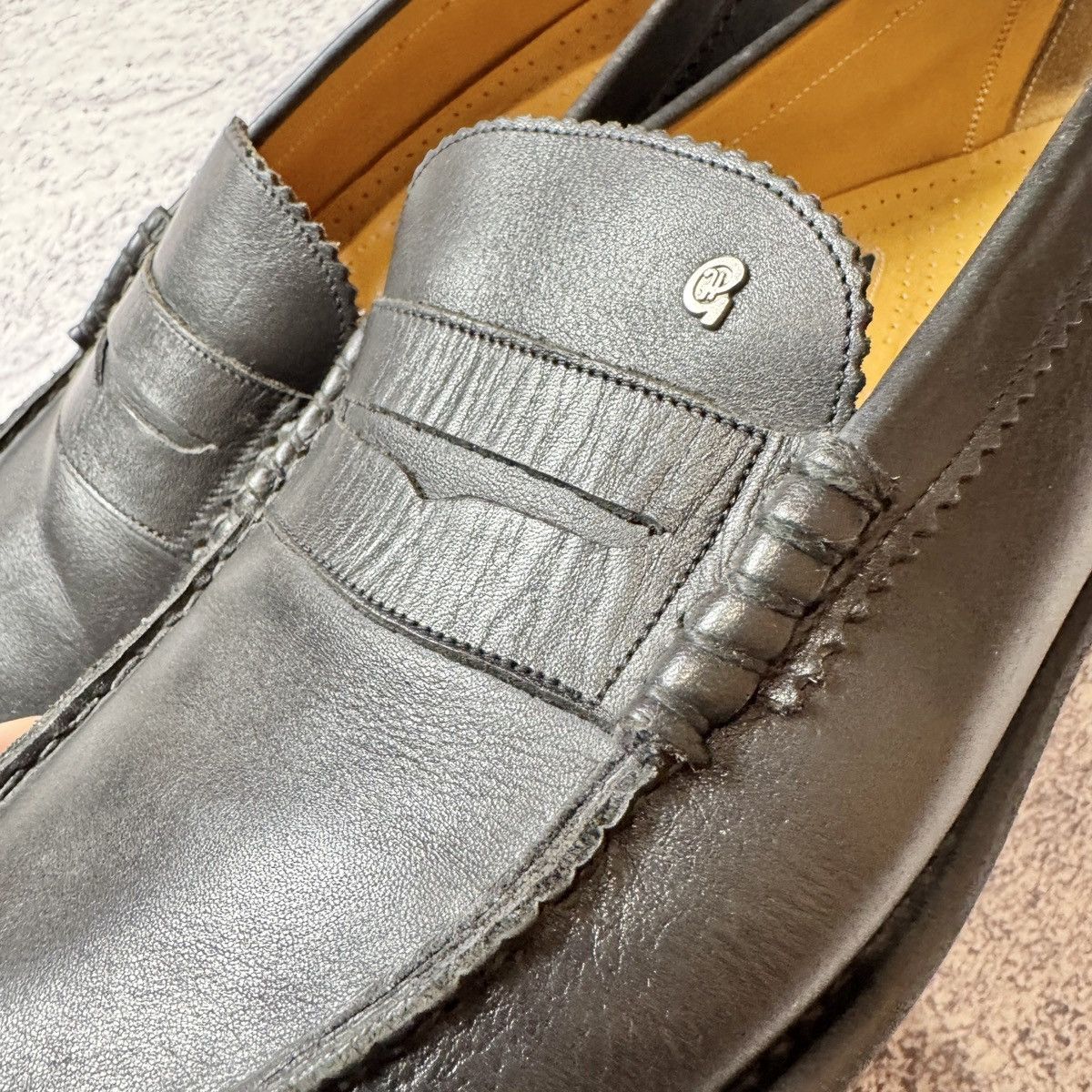 Designer × Handmade Greve Mohawk Penny Loafers US10.5 UK10 EU44.5 29cm Size US 10.5 / EU 43-44 - 12 Thumbnail