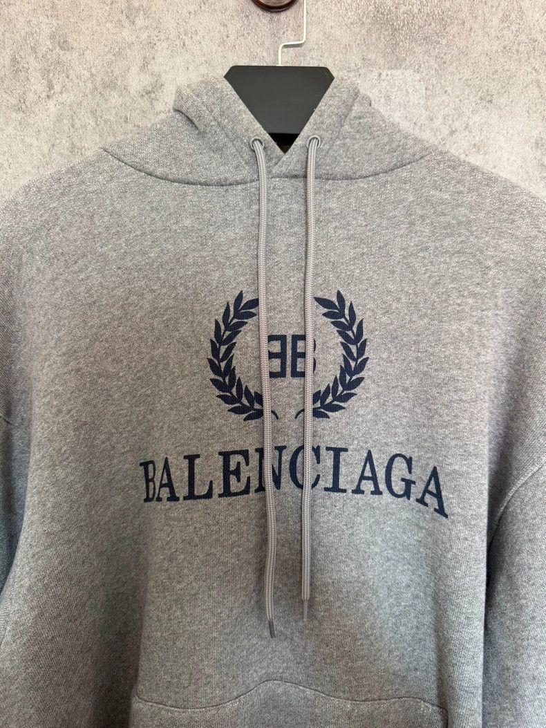 Balenciaga Balenciaga Wheat ear letter logo hoodie hoodie grey Size US S / EU 44-46 / 1 - 2 Thumbnail