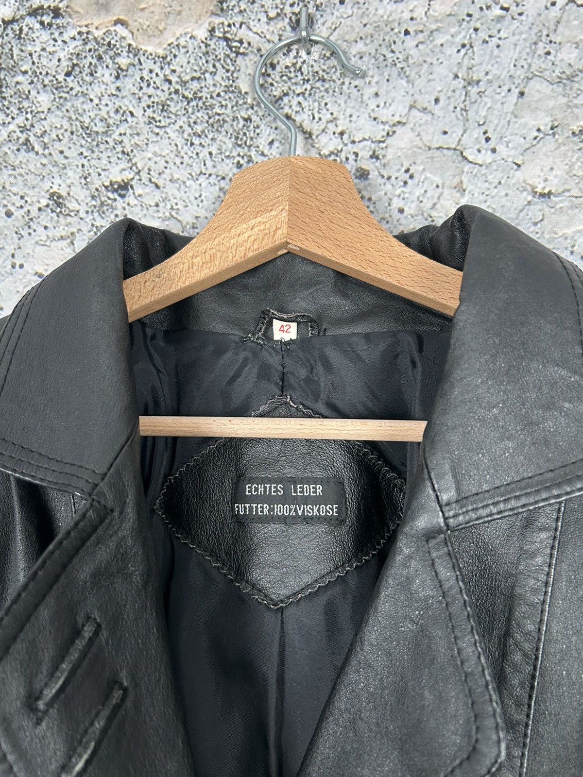 Genuine Leather Vintage Avant Garde Black Genuine Leather Jacket Designer Size US M / EU 48-50 / 2 - 7 Thumbnail