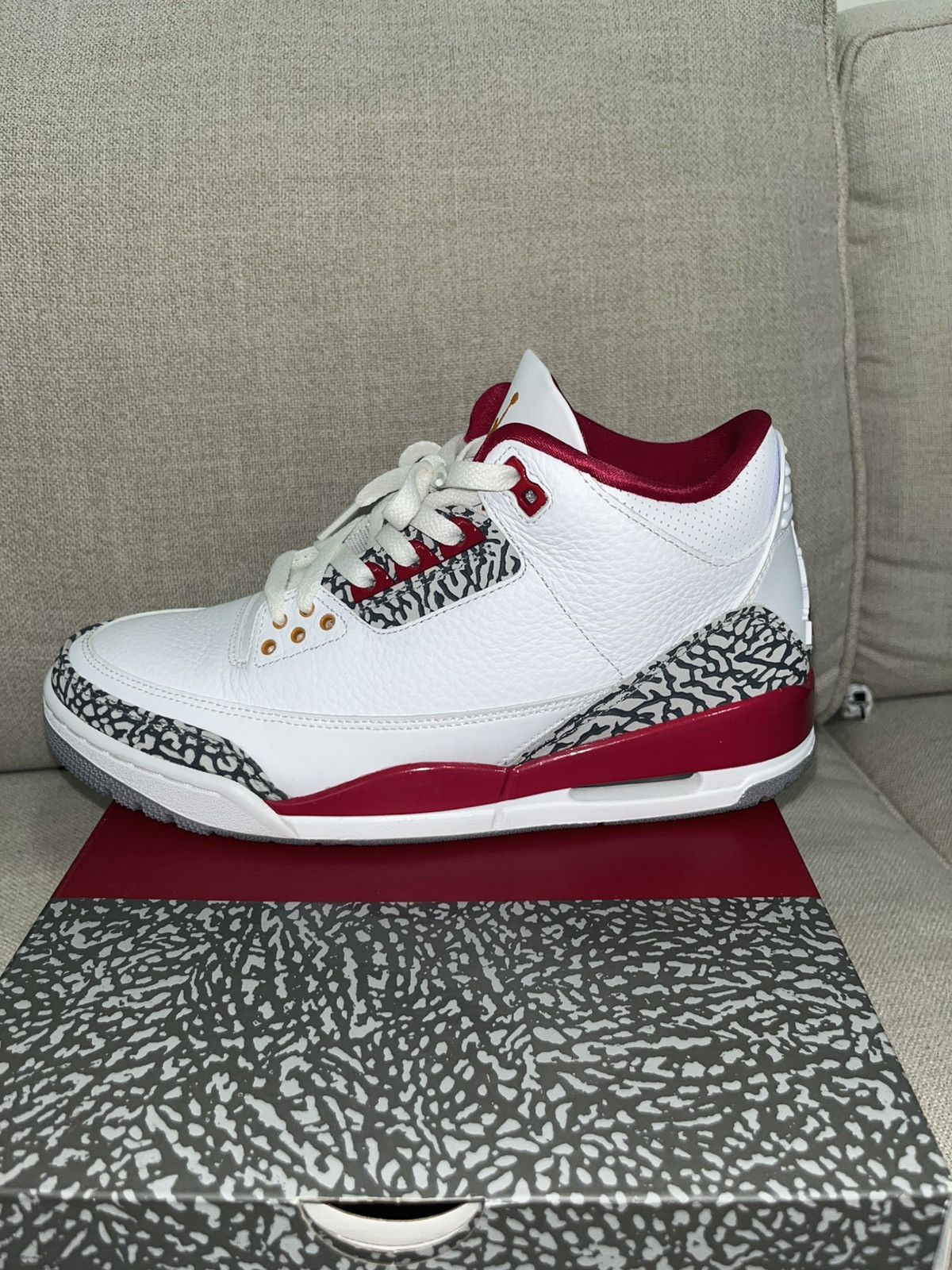 Jordan Brand × Nike JORDAN 3 [CARDINAL RED] Size US 9 / EU 42 - 3 Thumbnail