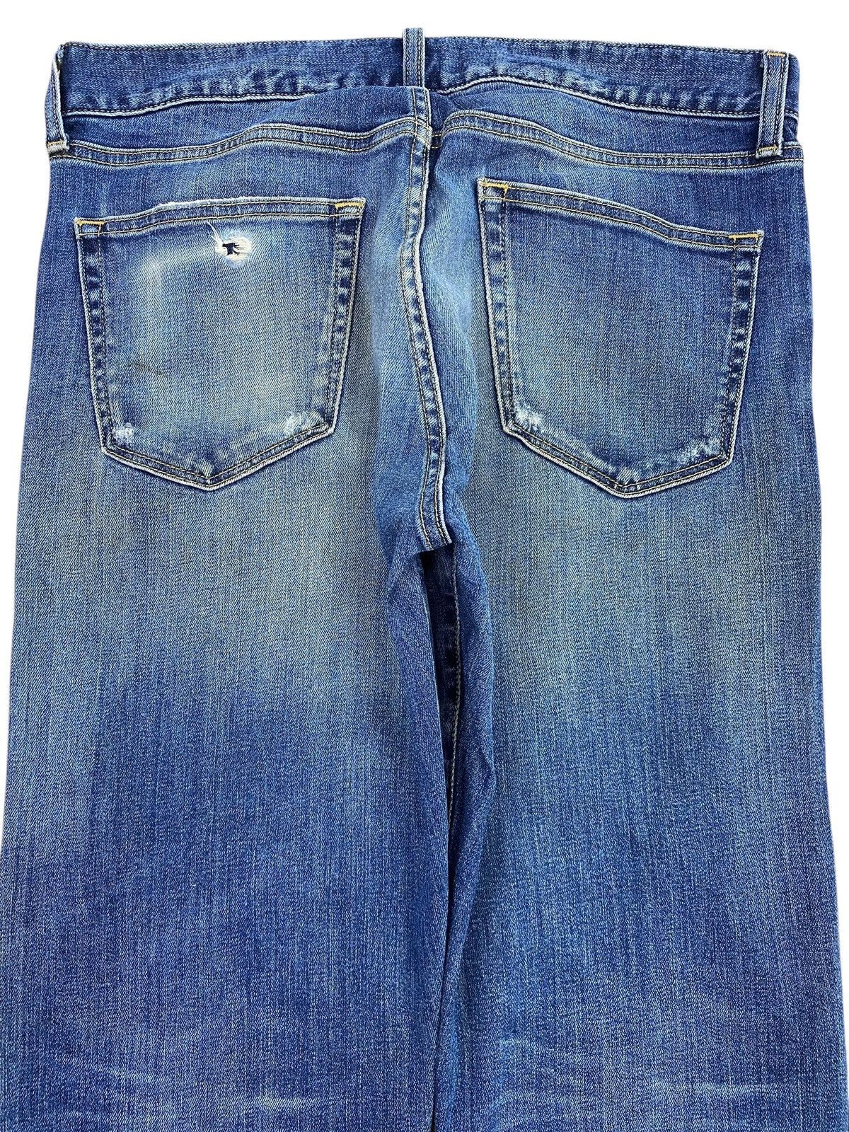 Uniqlo Uniqlo Blue Wash Whiskered Style Straight Leg Jeans Size US 32 / EU 48 - 4 Thumbnail