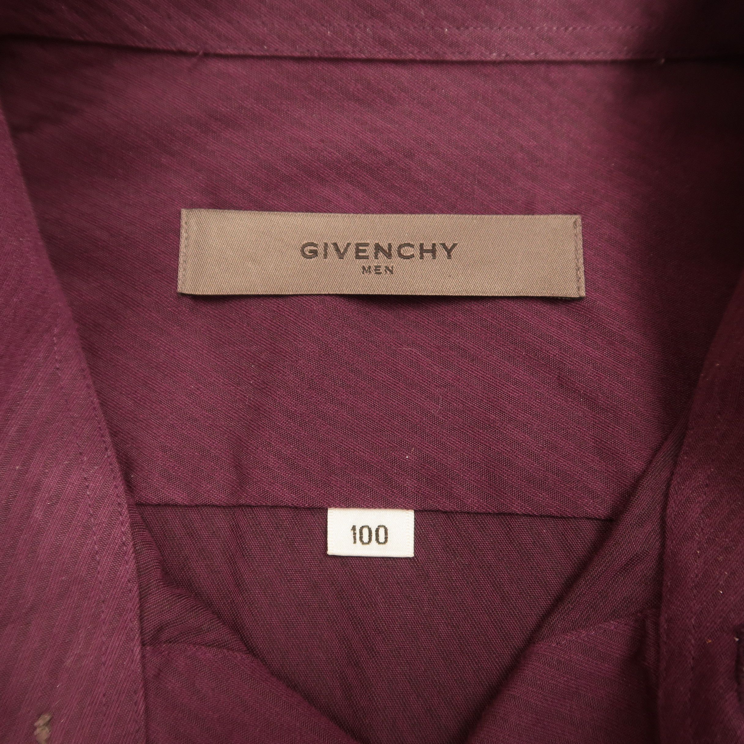 Givenchy Vintage Luxury Givenchy Men Embroidered Logo Purple Shirt Size US L / EU 52-54 / 3 - 6 Thumbnail