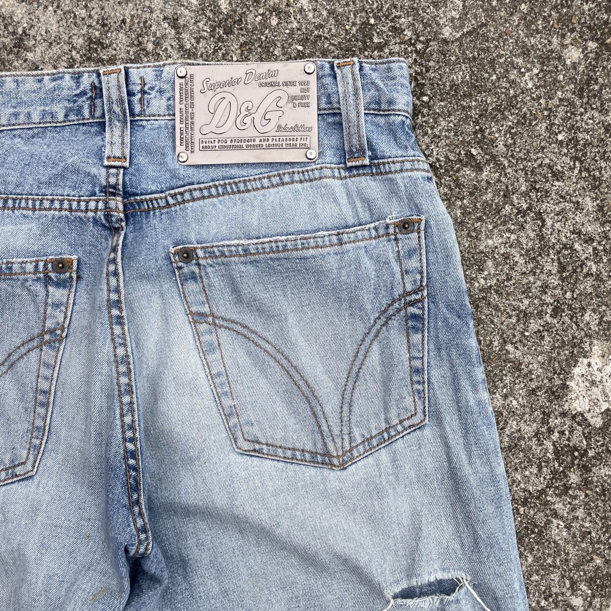 Dolce & Gabbana Vintage Dolce & Gabbana Distressed Denim Jeans Size US 30 / EU 46 - 9 Thumbnail