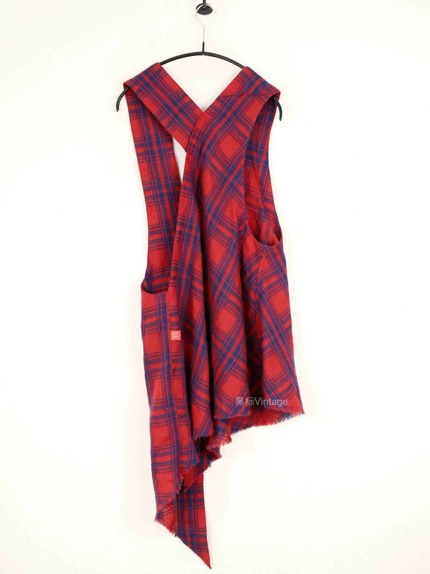 Yohji Yamamoto Yohji Yamamoto 07AW Asym Check Red/Blue Dress Women's Size L / US 10 / IT 46 - 2 Thumbnail