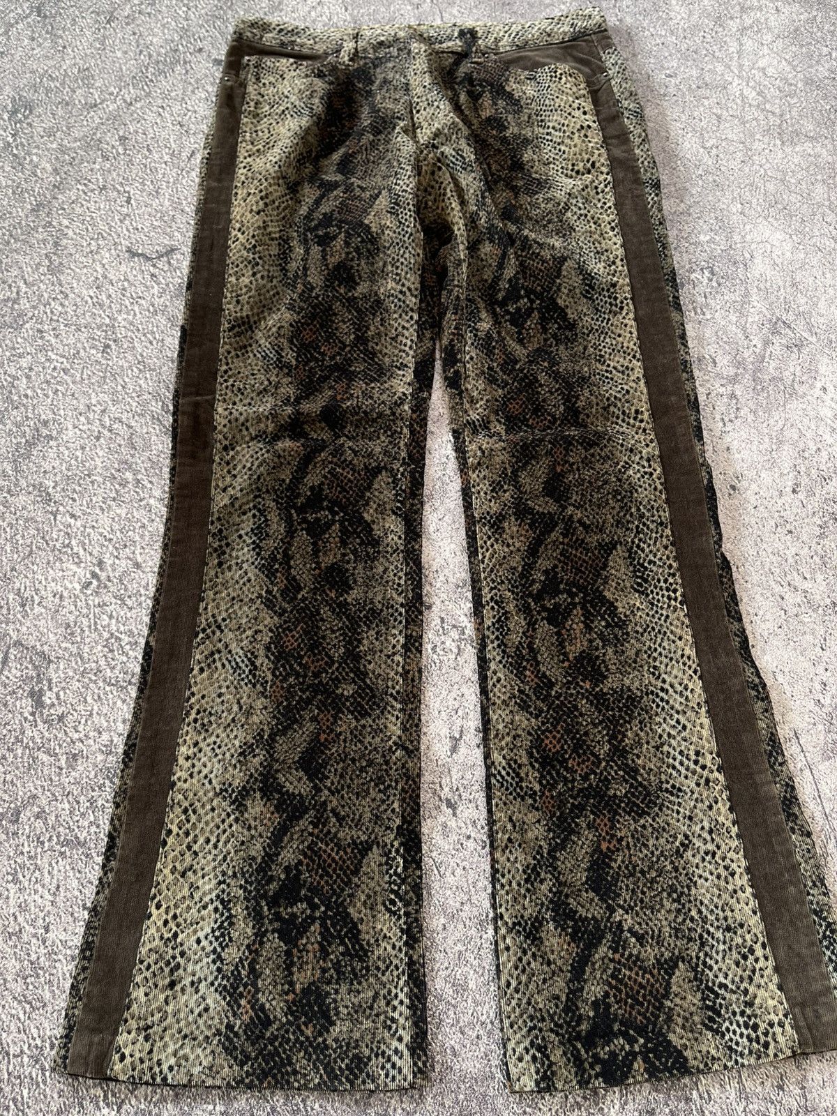 Japanese Brand Y2k interflow snakeskin “tornado mart style” jeans Size US 30 / EU 46 - 4 Thumbnail