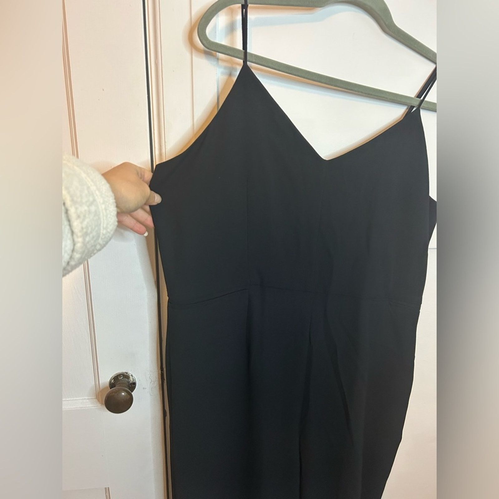 Anthropologie NWT Anthropologie The Essential Slim Black Jumpsuit Size 36" / US 14 / IT 50 - 6 Thumbnail