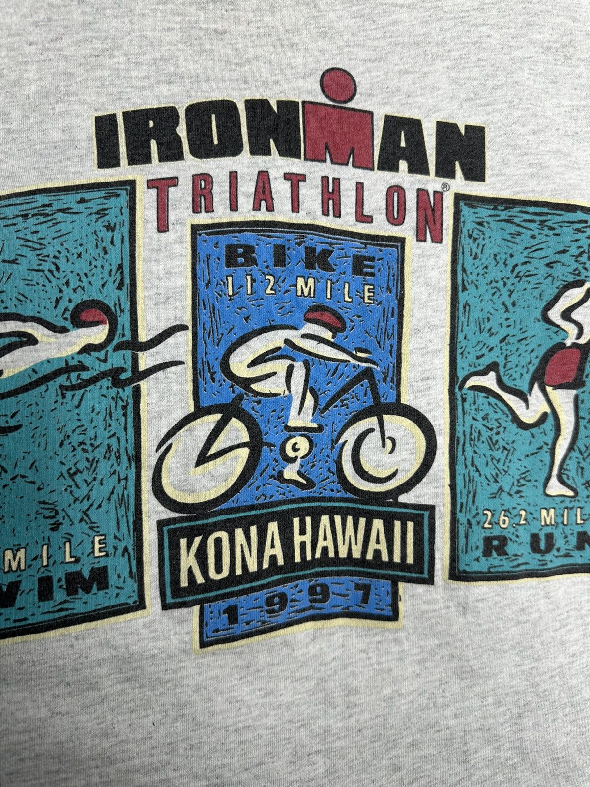 Hanes Ironman Triathlon Kona Hawaii 1997 Vintage T Shirt XL Size US XL / EU 56 / 4 - 5 Thumbnail