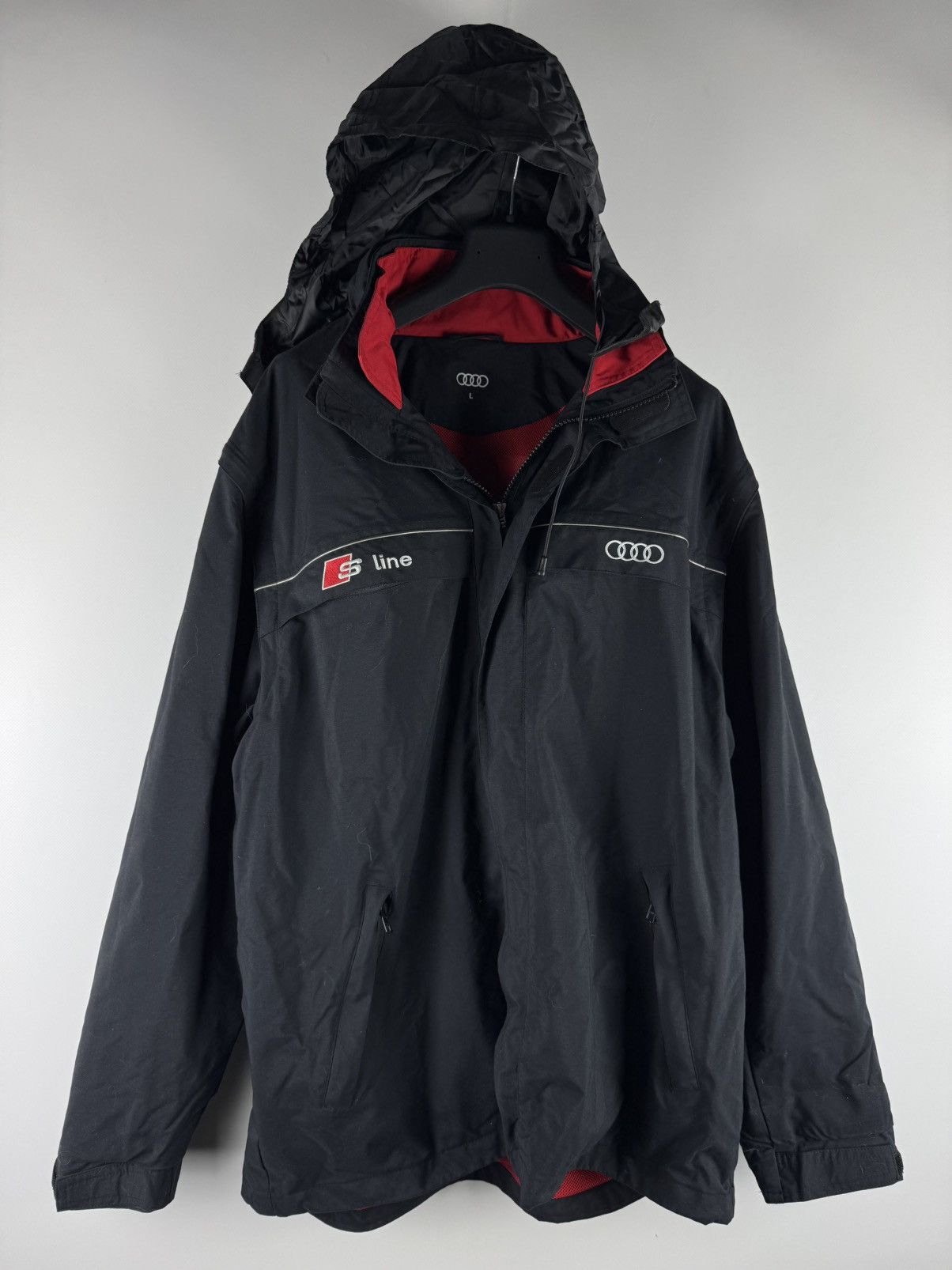 Vintage Audi S Line Racing 2 in 1 Jacket and Vest Black