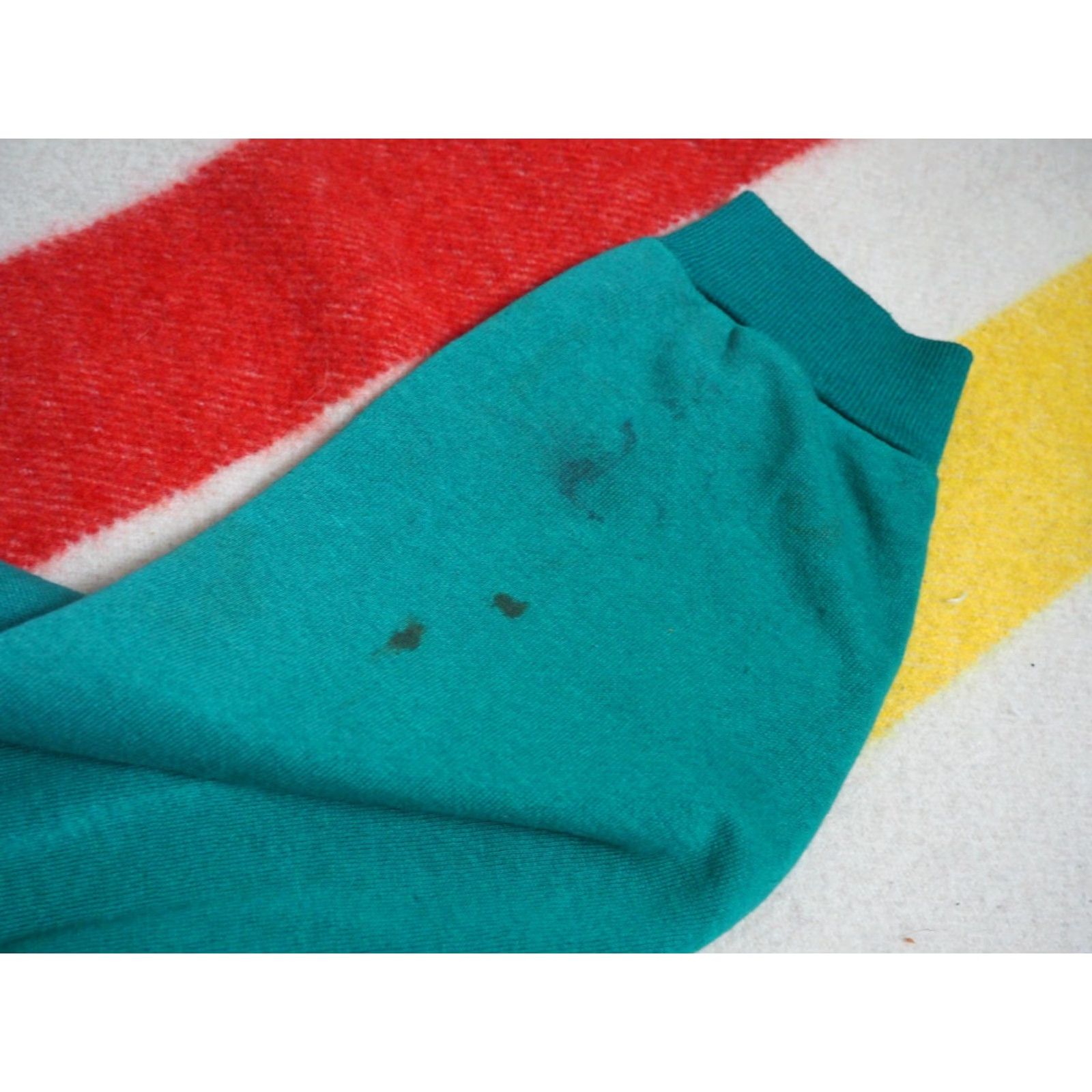 Tultex VINTAGE Tultex Hoodie 80s Green 50/50 Zip Fleece Mens XL Moder n? (Oops) Size US XL / EU 56 / 4 - 7 Thumbnail