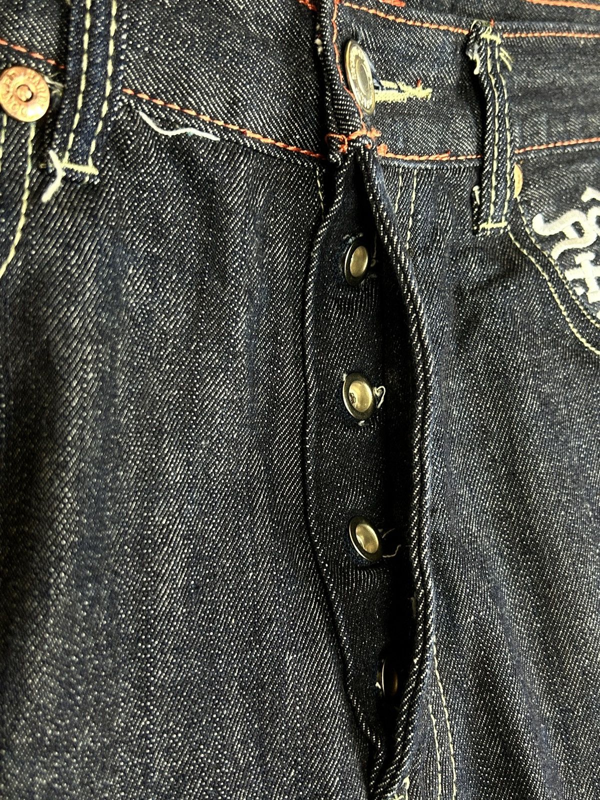 Ed Hardy Vintage 2008 Ed Hardy Audigier Love Dies Denim Jeans 36x32 Size US 36 / EU 52 - 9 Thumbnail