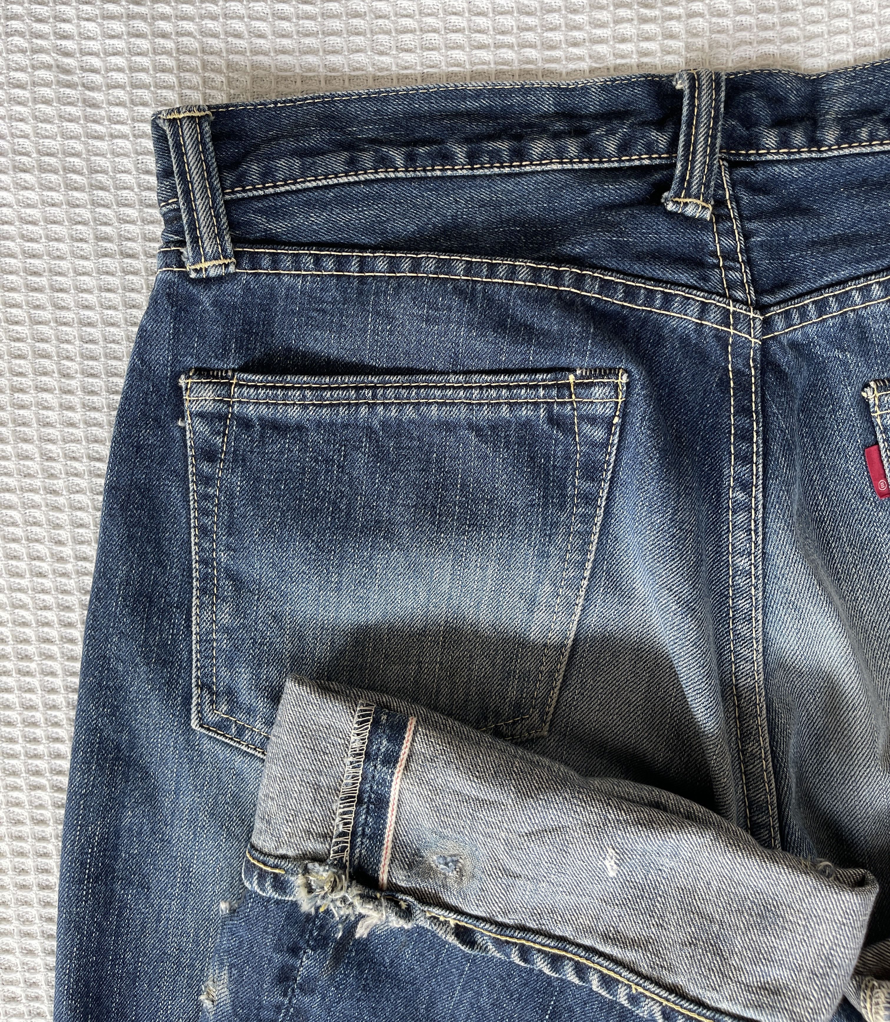 Kapital Vintage’90s🔥ETERNAL By Kapital🔥Distressed Selvedge Denim Size US 32 / EU 48 - 11 Thumbnail