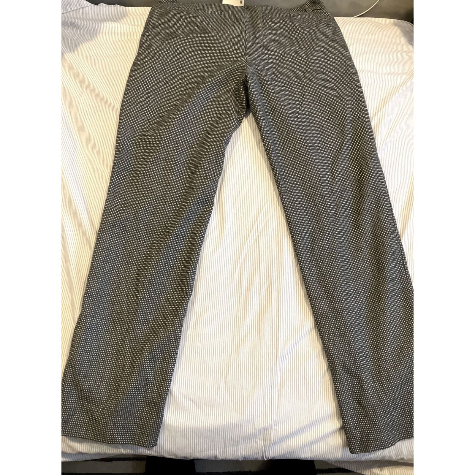 Banana Republic Banana Republic Pants Dress Wool Blend Houndstooth Grey Sky Size 12 36" X 32" Womens Straight Front NWT NWT Size 34" / US 12 / IT 48 - 6 Thumbnail