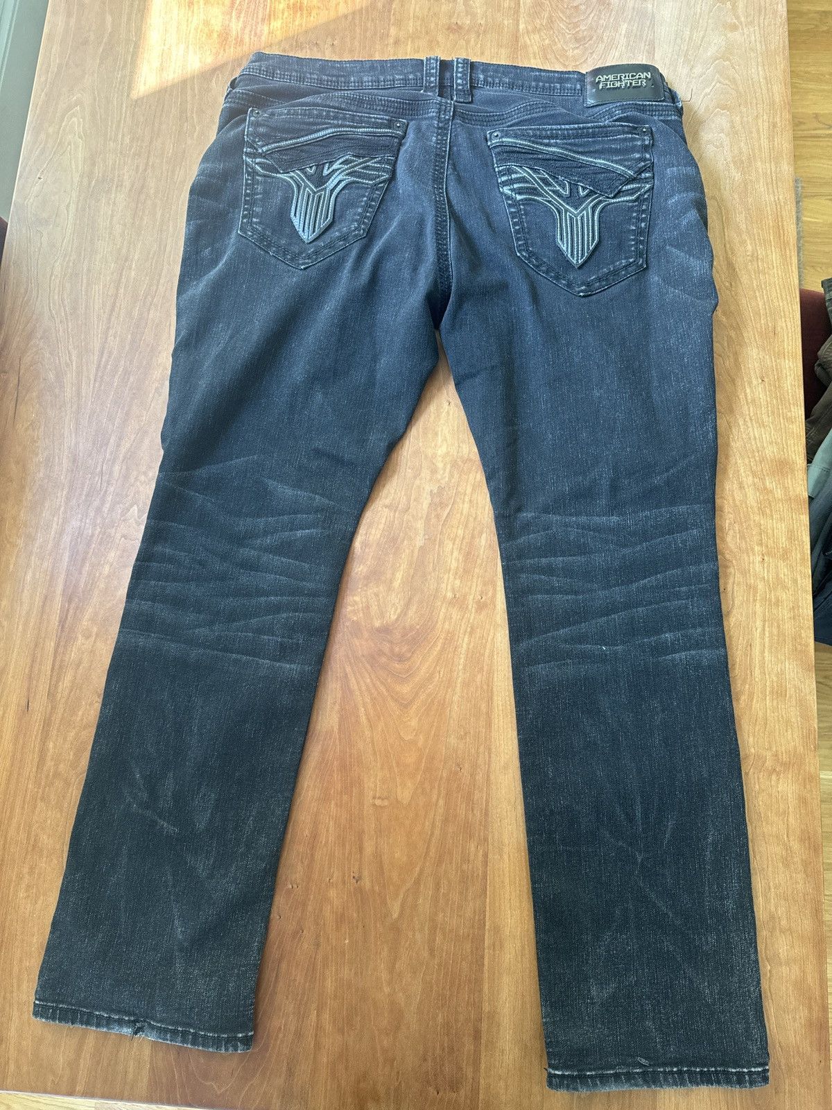 Affliction American Fighter Baggy blackwash jeans Size US 42 / EU 58 - 2 Thumbnail