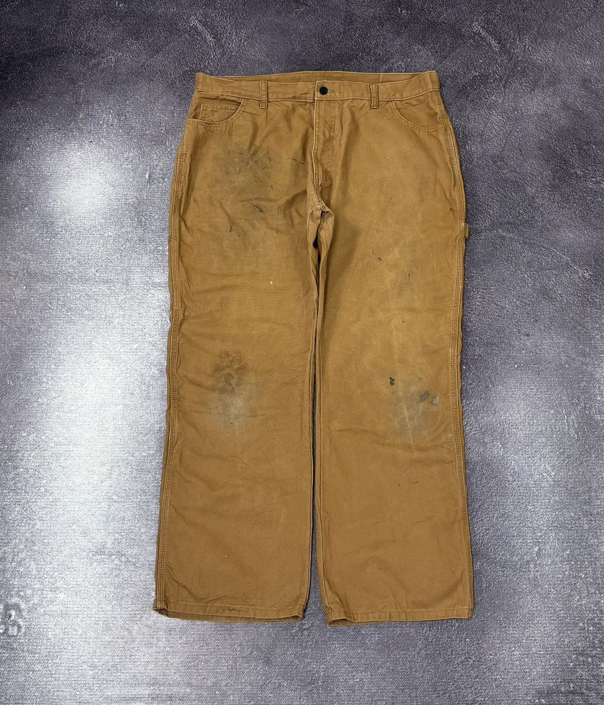 Dickies Vintage Dickies USA Orange Skate Hype Baggy Carpenter Pants Size US 38 / EU 54 - 2 Thumbnail