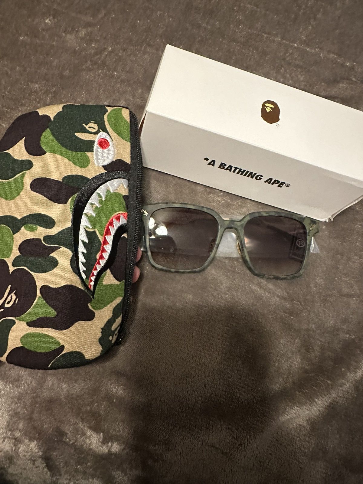 BAPE 6 Sunglasses Green