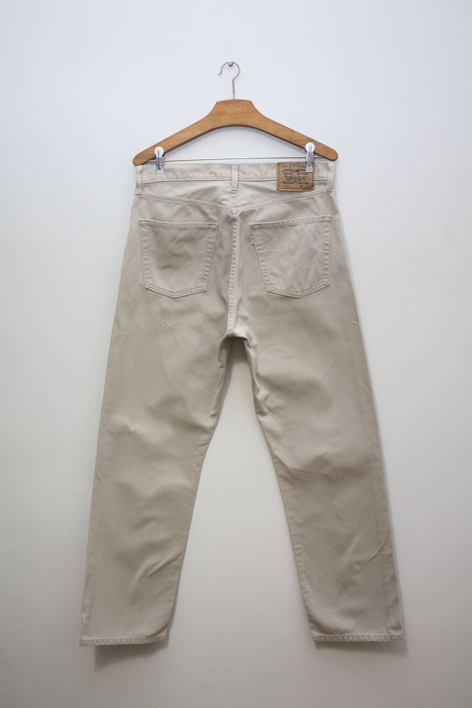 Levi's Levi's 517 Vintage Beige Denim Jeans Men's W34L30 1996 Size US 34 / EU 50 - 2 Thumbnail