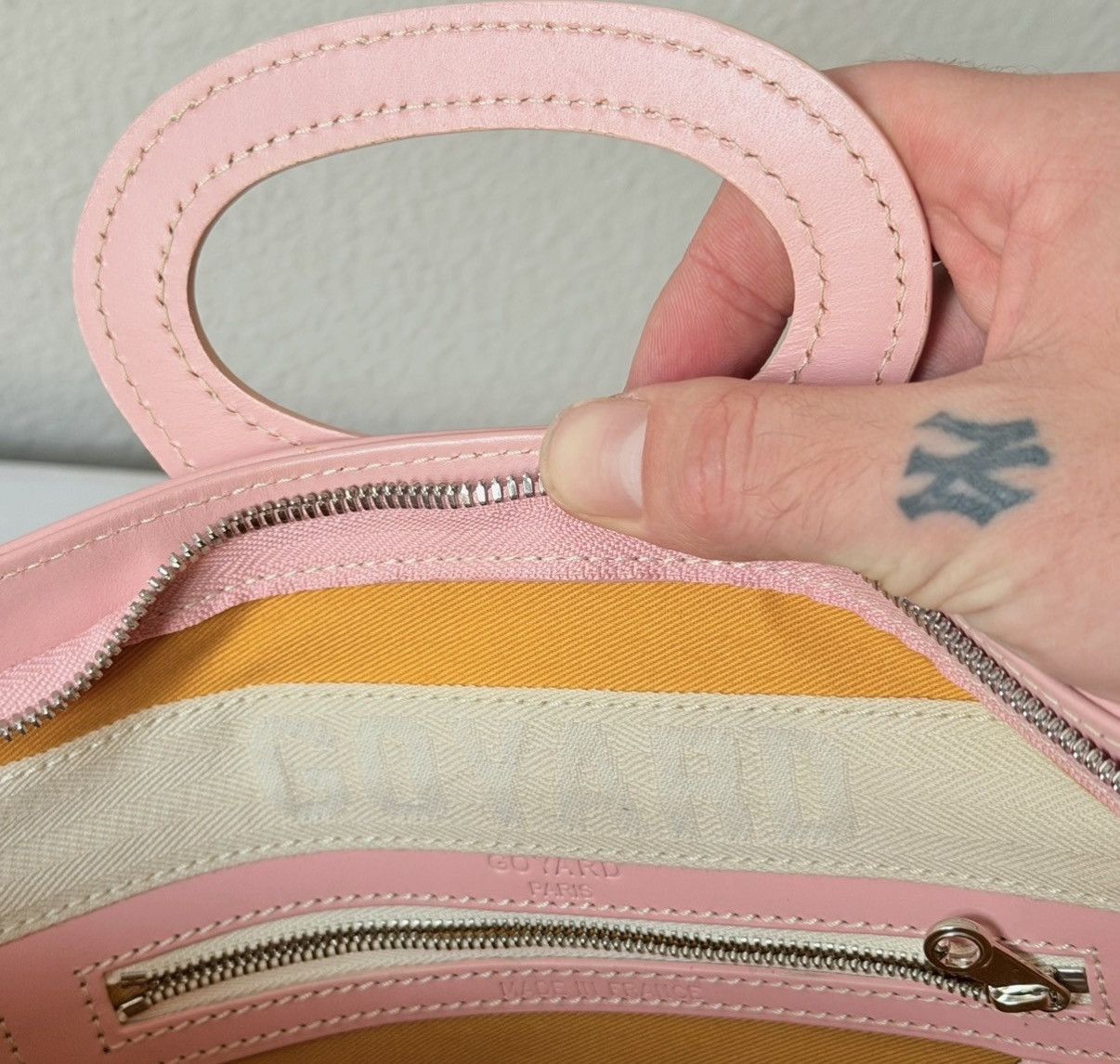 Goyard Goyard Pink Tote Bag Rare Beluga SakuraPearl 2008 Authentic Size ONE SIZE - 15 Thumbnail