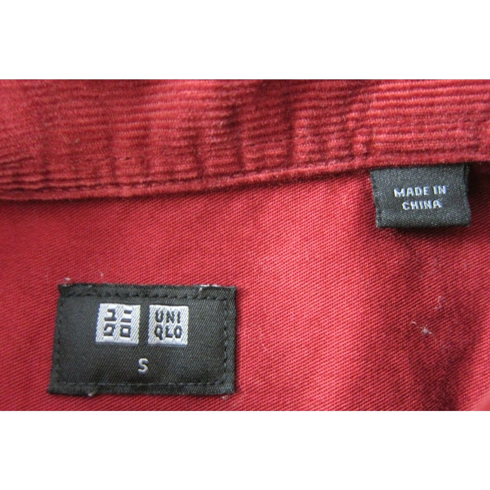 Uniqlo Uniqlo Shirt Men Small Red 100% Cotton Corduroy Button Up Long Sleeve Size US S / EU 44-46 / 1 - 3 Thumbnail