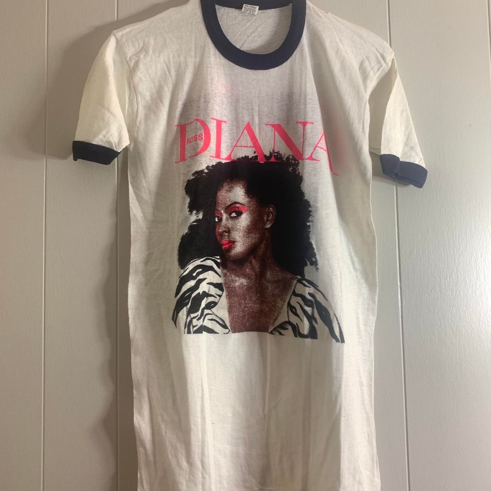 Vintage 80s DIANA ROSS Queen Of Motown ringer graphic tee shirt L Size US L / EU 52-54 / 3 - 3 Thumbnail