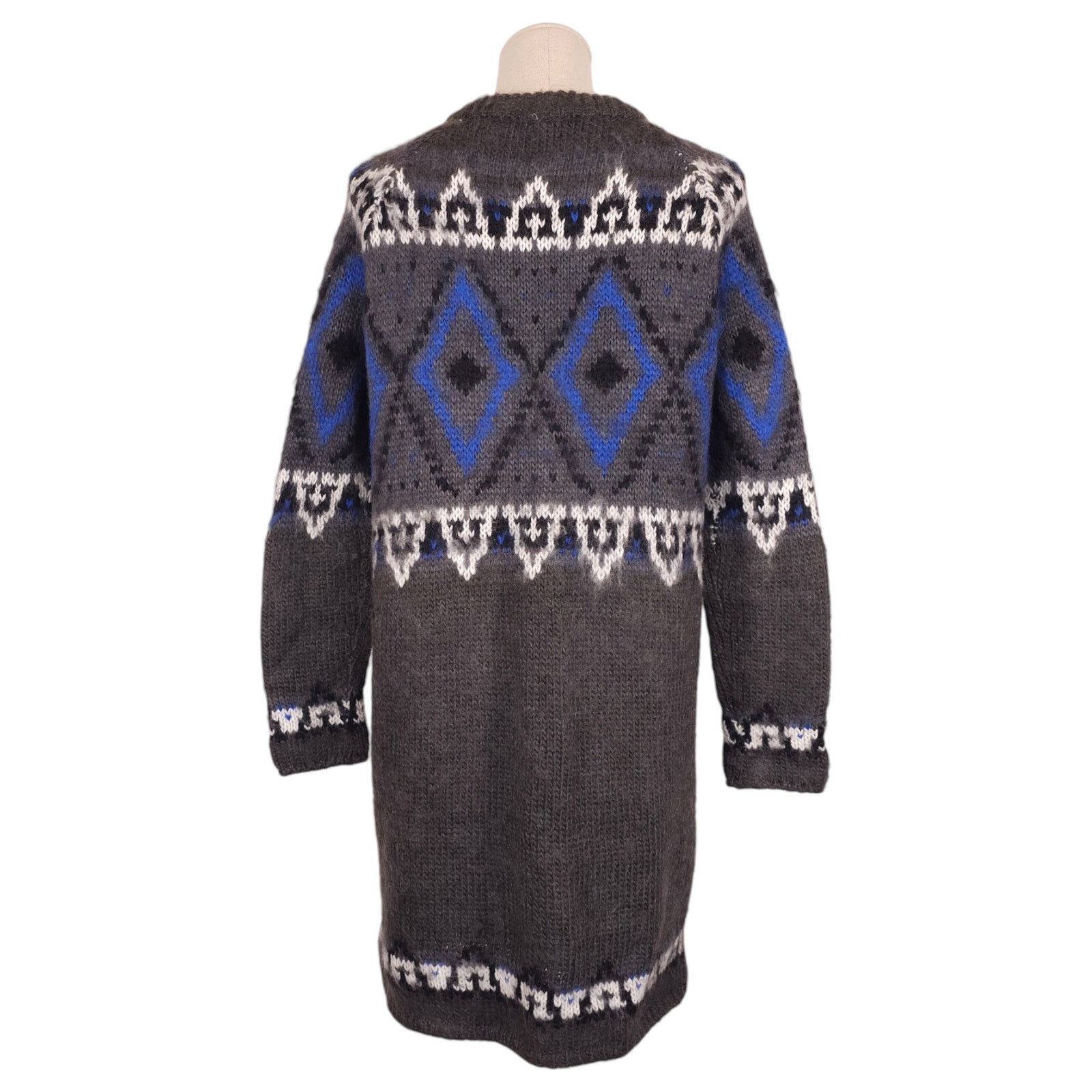Free People Free People Frosted Fair Isle Wool Mohair Cardigan Coat XS Size XS / US 0-2 / IT 36-38 - 3 Thumbnail