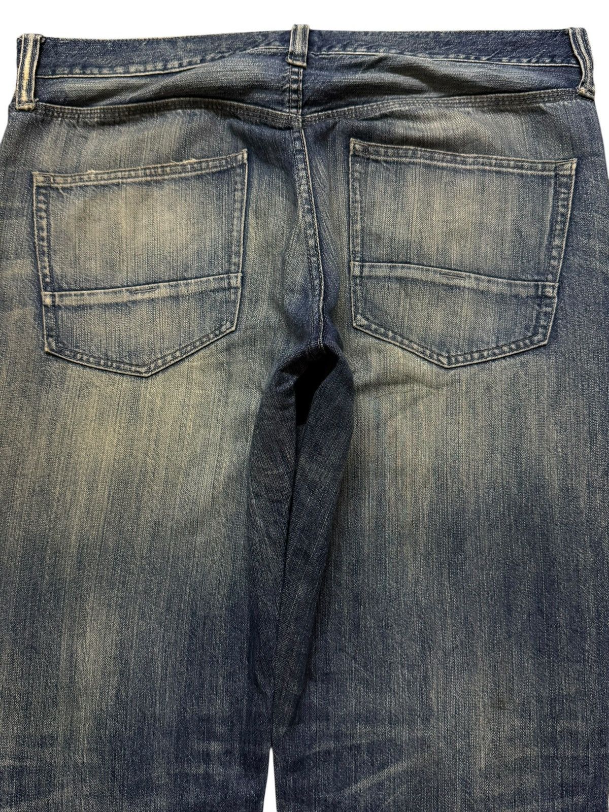 Sugar Cane Vintage Y2K Japanese Brand Mud Wash Whisker Straight Loose Size US 36 / EU 52 - 4 Thumbnail