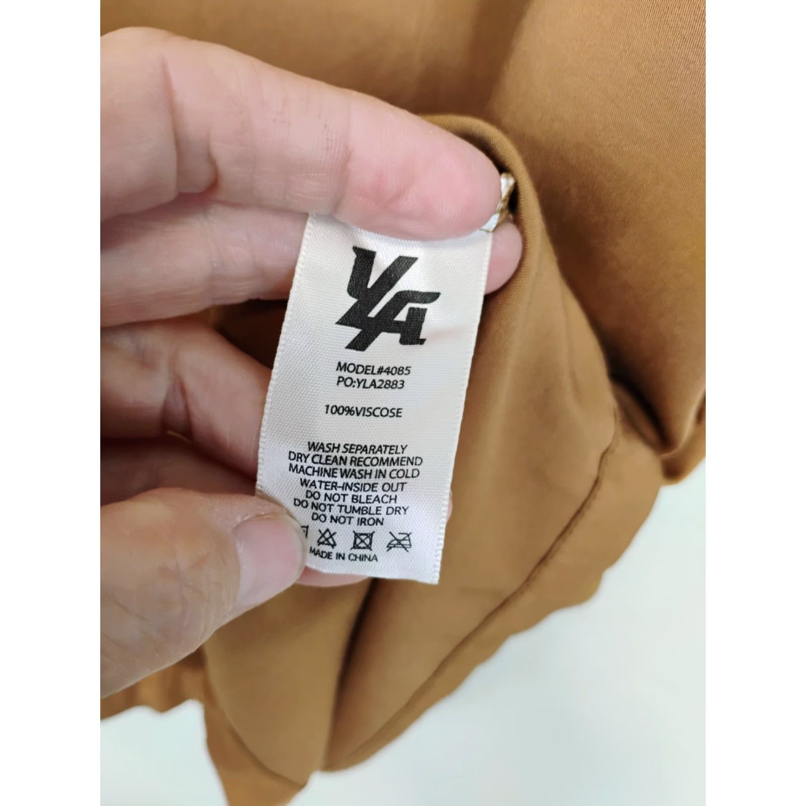 YoungLA Youngla Shirt XL Viscose Rust Brown Button-Up Short Sleeve Casual Mens Size US XL / EU 56 / 4 - 4 Thumbnail