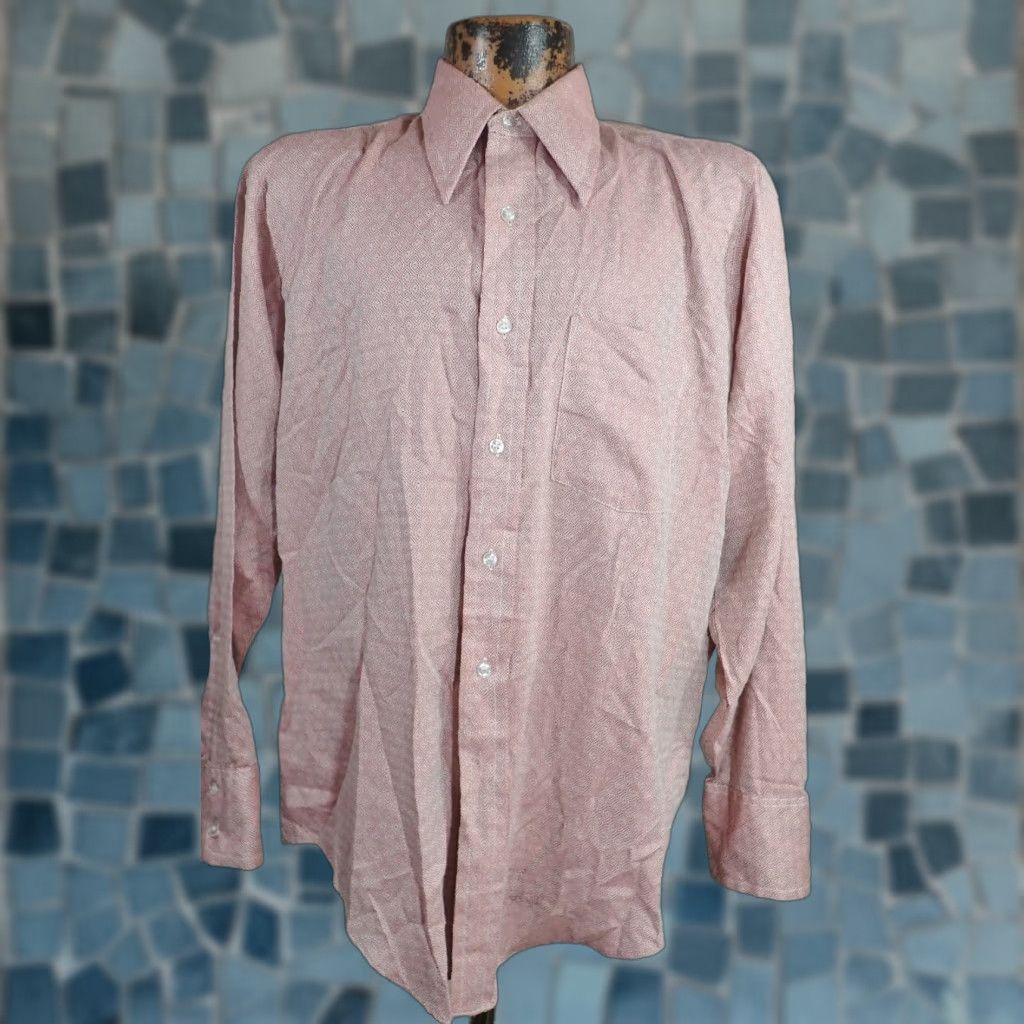 Arrow VINTAGE Arrow Dagger Diamond AOP Disco Shirt Mens L Arrow Diamond AOP Shirt - Vintage 60s 70s 80s Size US L / EU 52-54 / 3 - 1 Thumbnail
