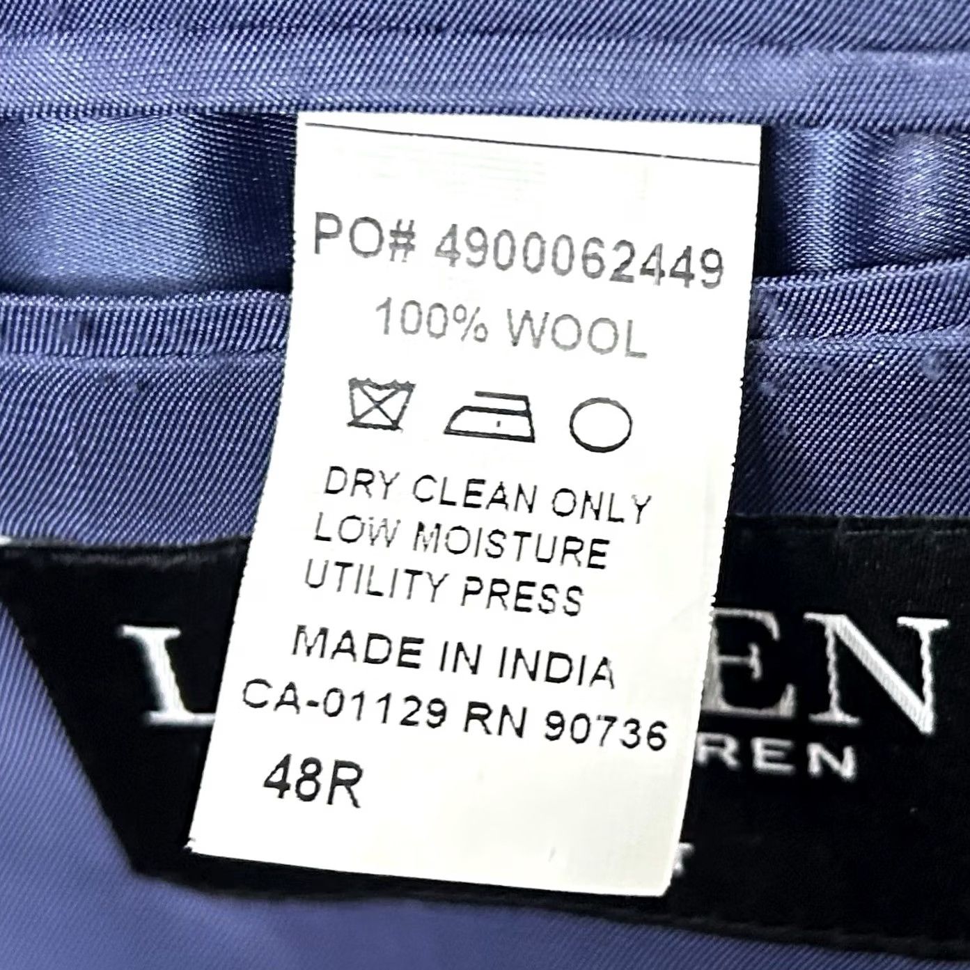 Ralph Lauren Ralph Lauren LRL 48R Slim Fit Sport Coat 100% Wool Blue Glen Plaid Two Button Jacket Men Size US XS / EU 42 / 0 - 4 Thumbnail