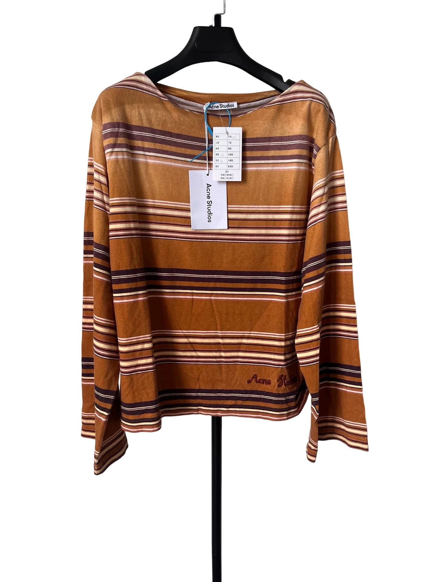 Acne Studios Acne Studios Striped Gradient Long Sleeve T-Shirt XS Size XS / US 0-2 / IT 36-38 - 1 Thumbnail