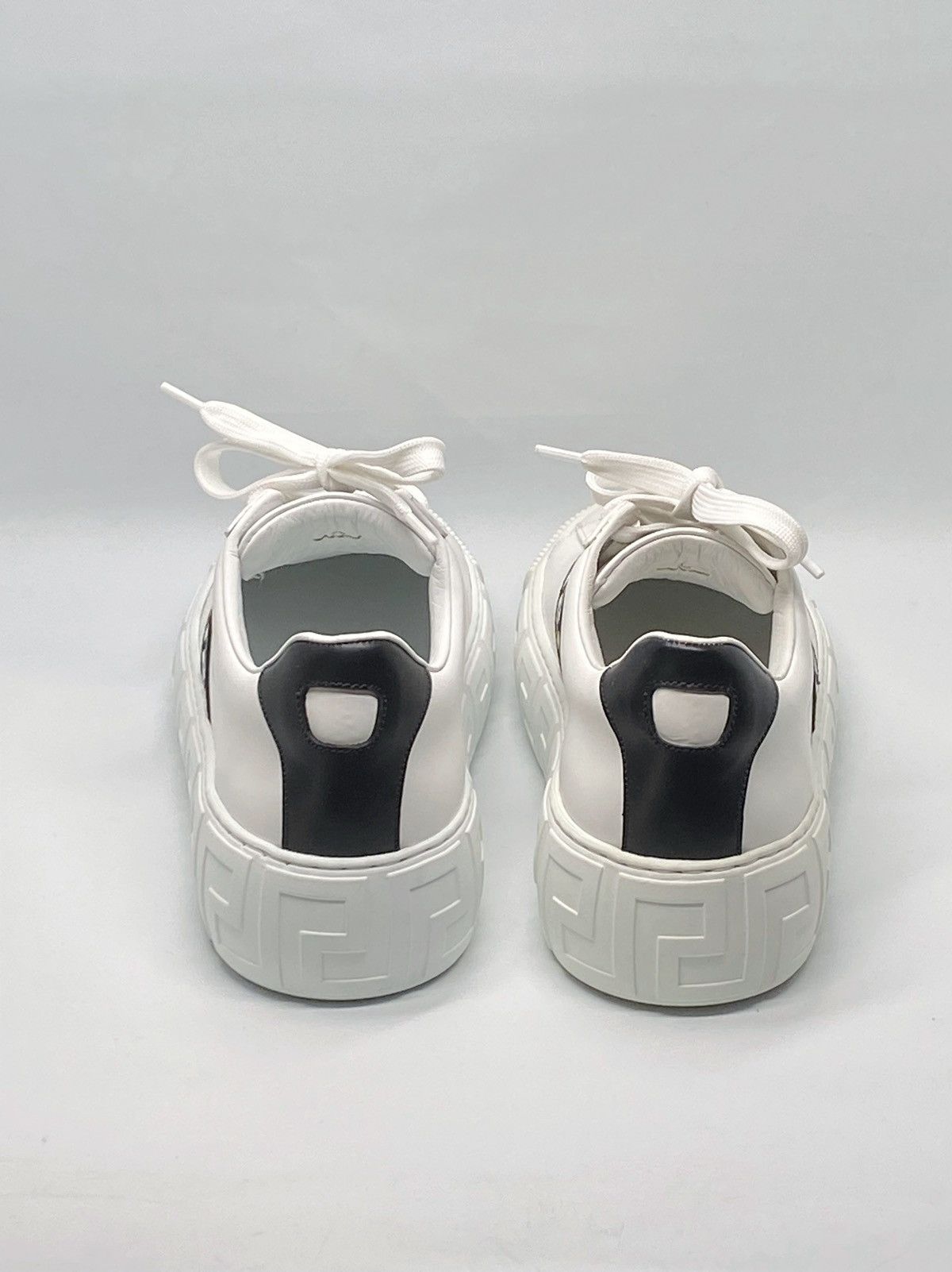 Versace Versace La Greca Ribbon-Trim Leather Sneakers size 40 Size US 10 / IT 40 - 9 Thumbnail