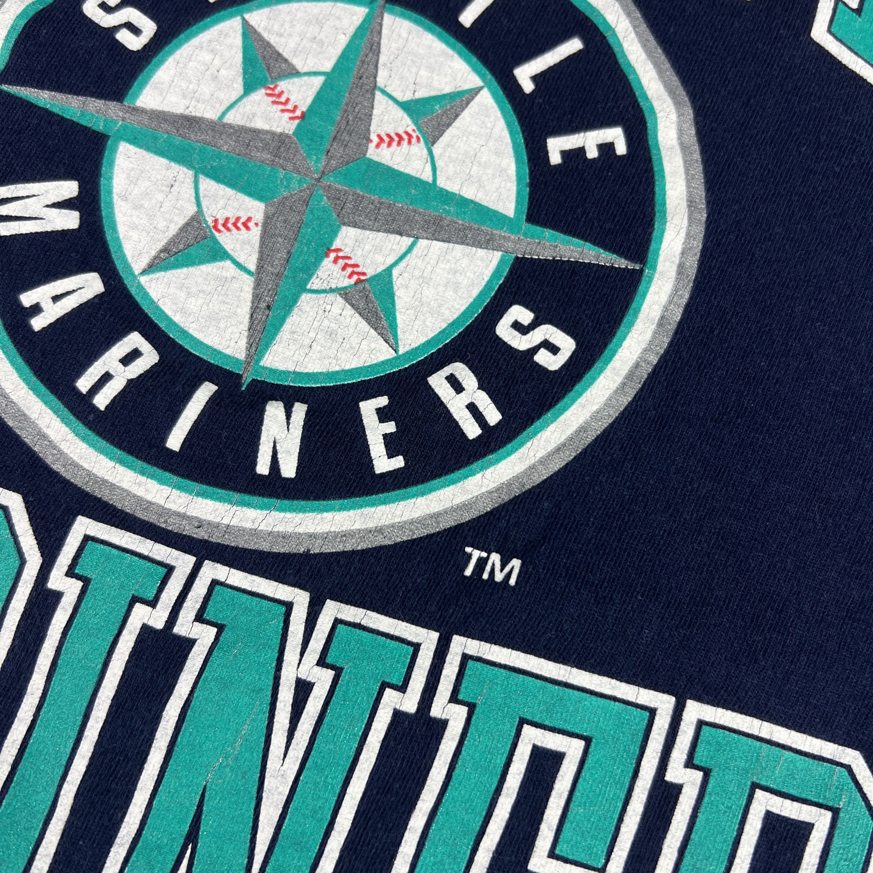 Logo 7 × MLB × Vintage VTG 90s MLB Seattle Mariners Shirt Faded Short Sleeve Tee Size US L / EU 52-54 / 3 - 3 Thumbnail