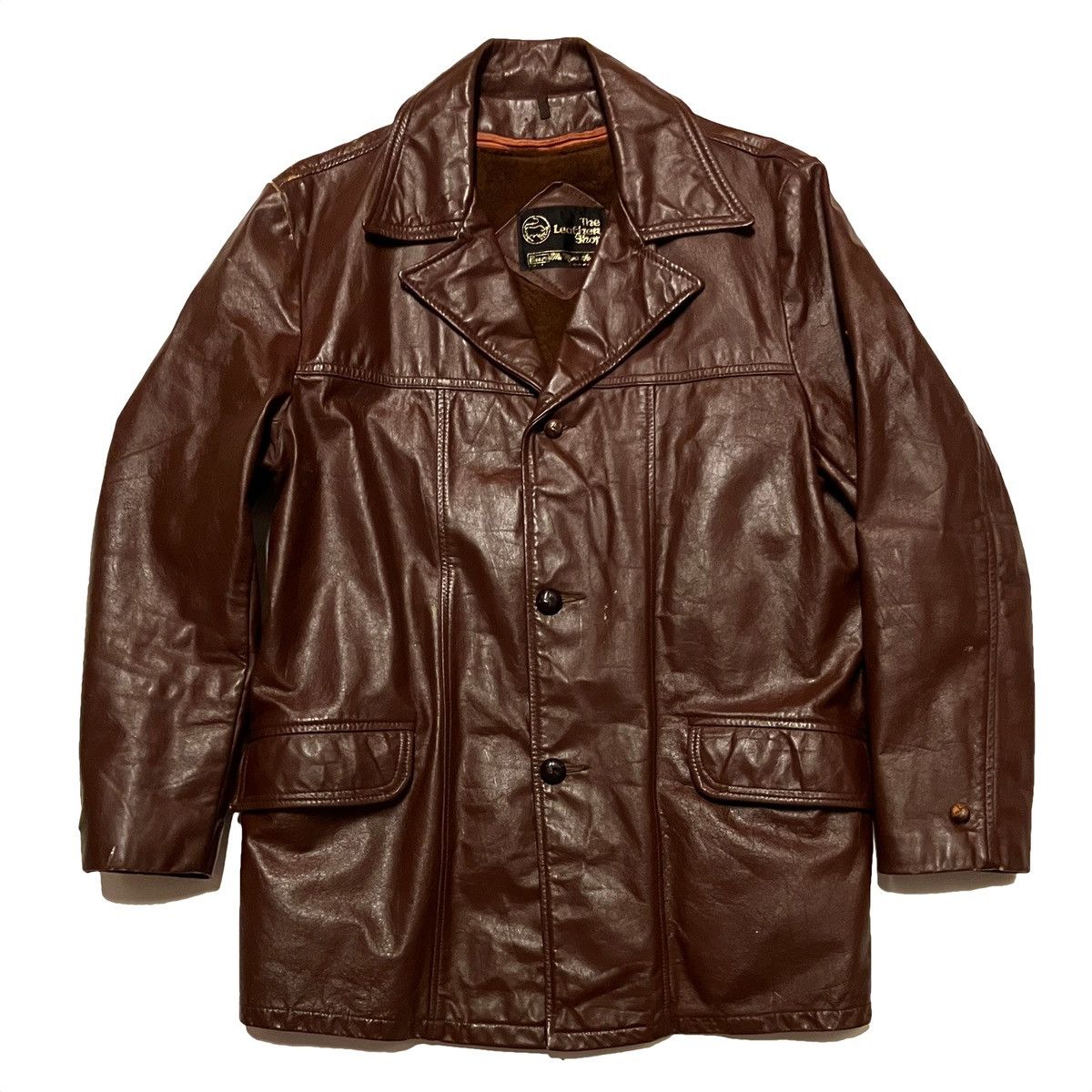Vintage Vintage 70’s Leather Jacket Size US L / EU 52-54 / 3 - 1 Thumbnail