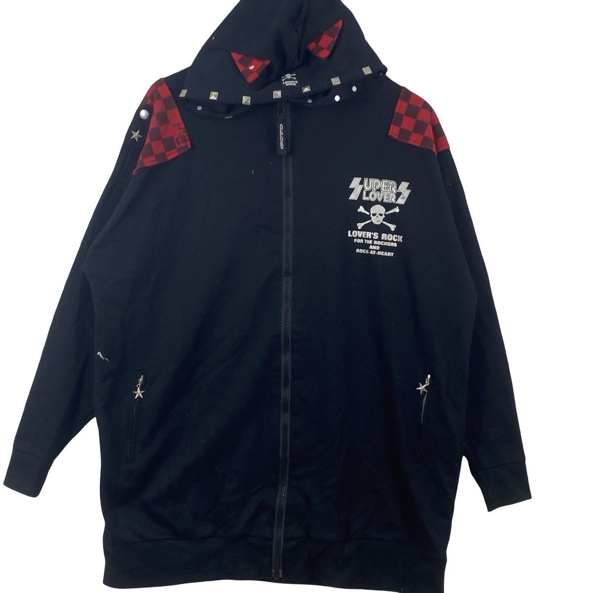 Super Lovers SUPER LOVERS Japan Rock Skull Crossbones Studded Oversized Size XXL / US 16-18 / IT 52-54 - 5 Thumbnail