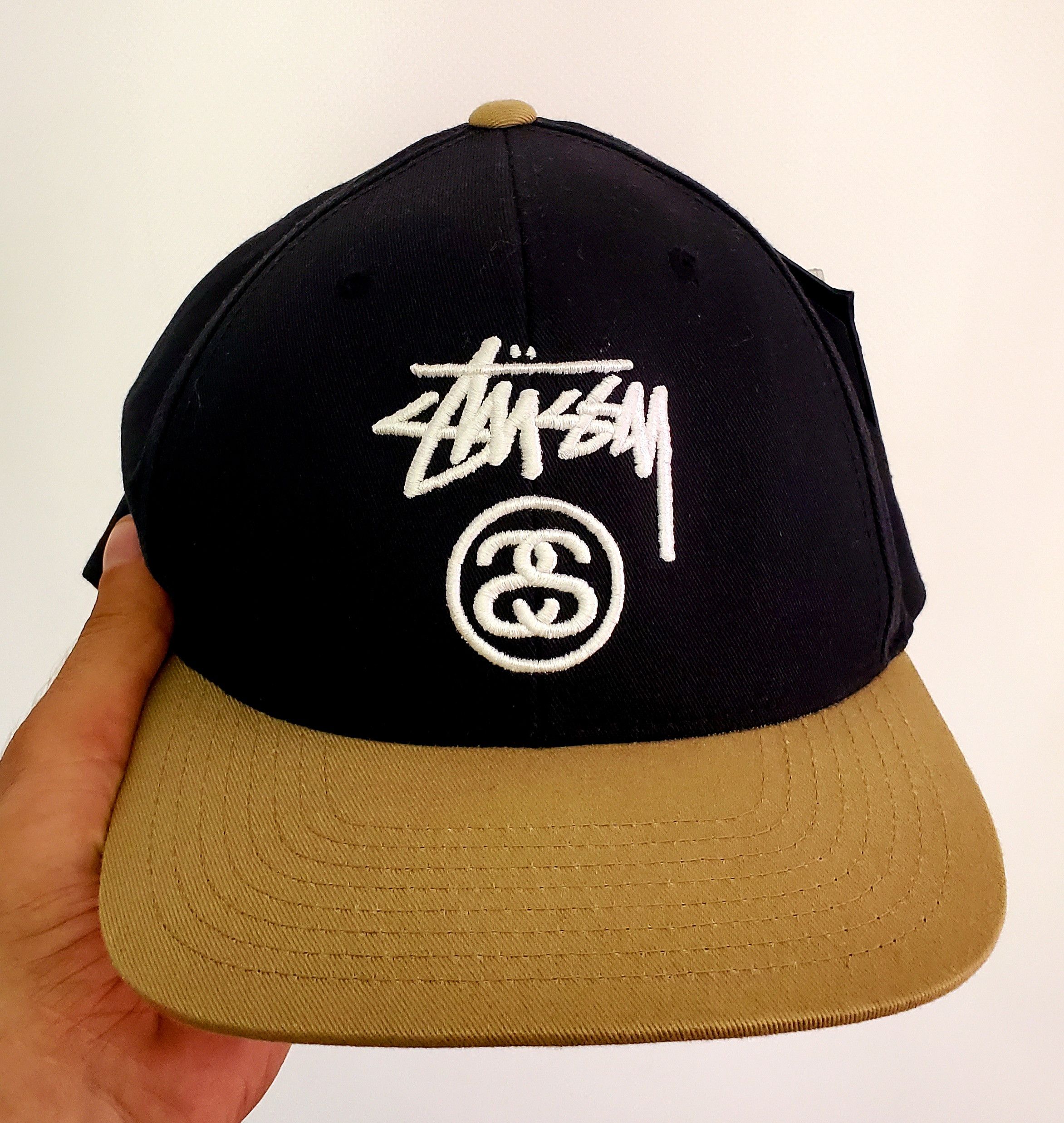 Stussy Stussy Snap back Black White Embroidery Logo one size Size ONE SIZE - 1 Thumbnail