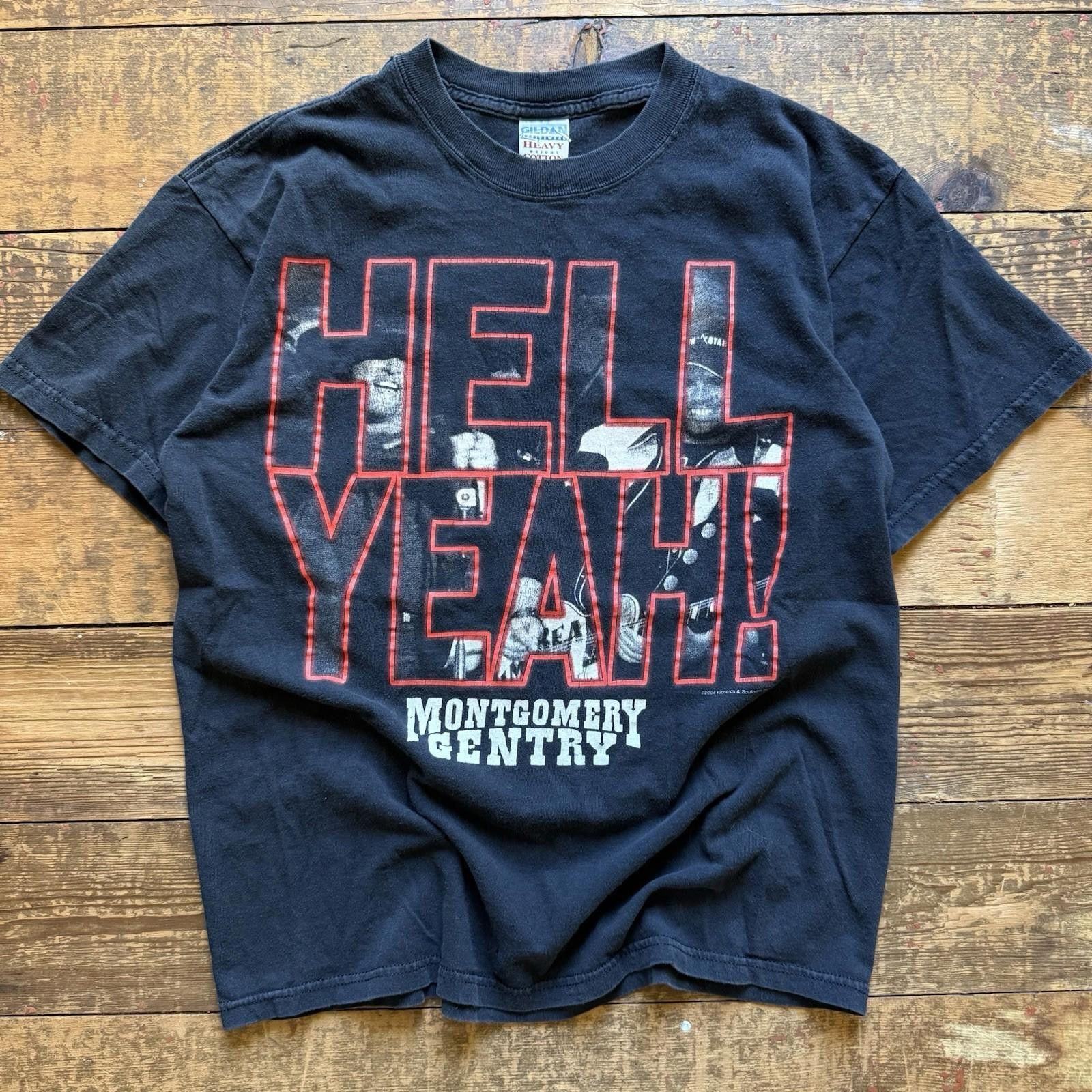 Vintage Montgomery Gentry Shirt Men Size M Hell Yeah 2004 Tour Size US M / EU 48-50 / 2 - 1 Thumbnail