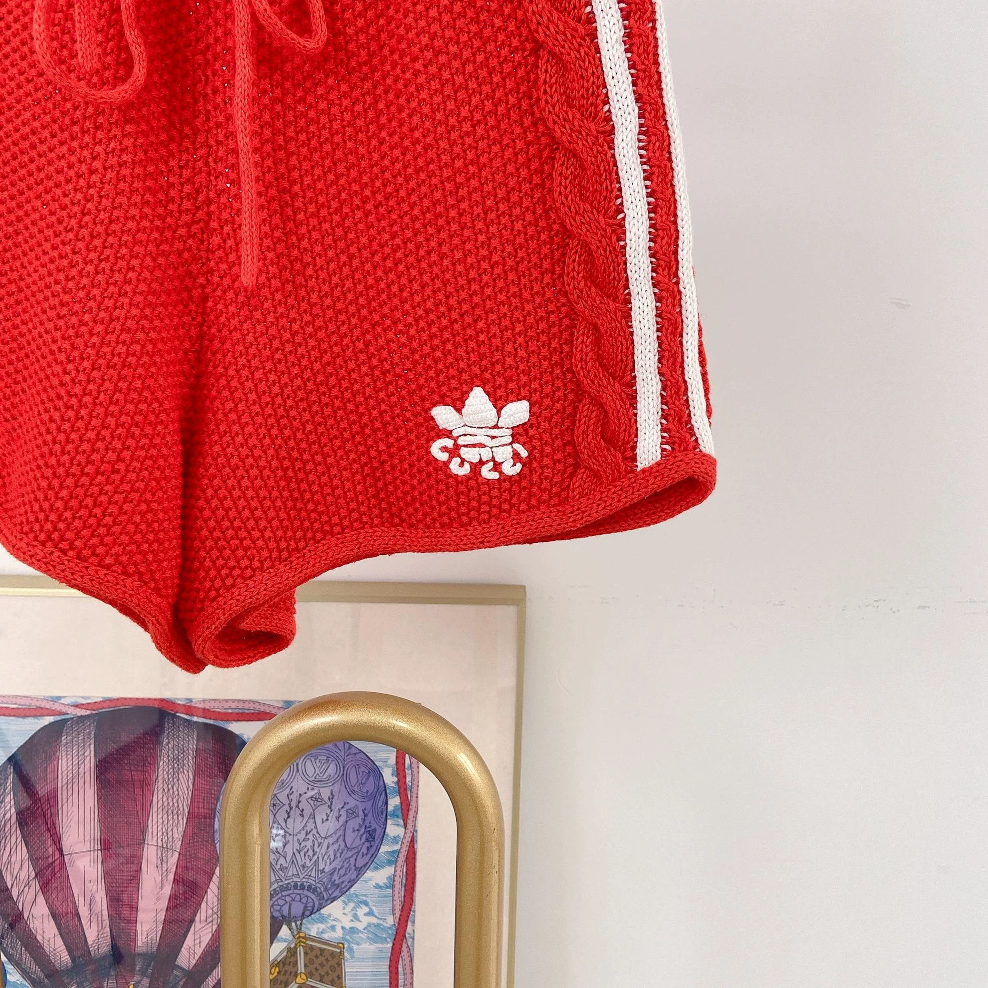 Gucci Gucci collab red knit shorts S Size 26" / US 2 / IT 38 - 4 Thumbnail