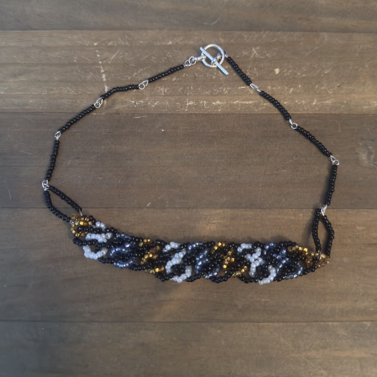 Other Multicolor braided seed bead collar necklace Size ONE SIZE - 2 Thumbnail