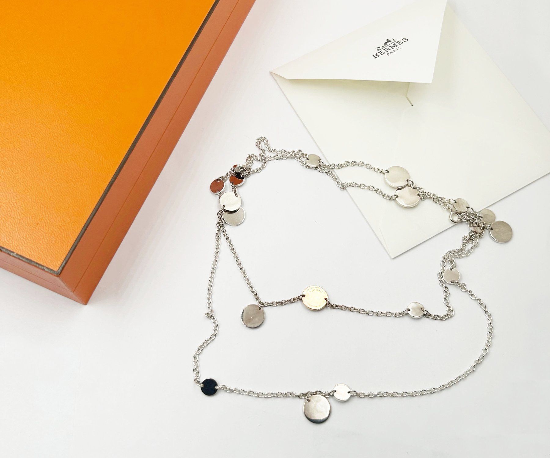Hermes Hermes Silver 925 Gold 750 Confetti Necklace Size ONE SIZE - 2 Thumbnail