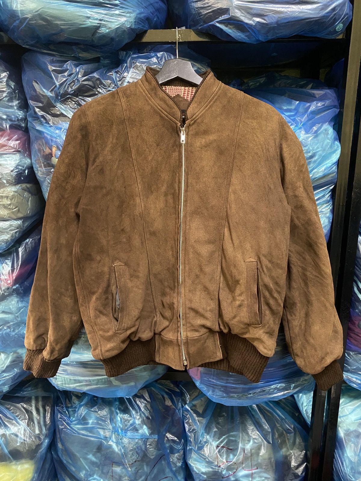Japanese Brand Vintage 80s Eroica Tokyo Osaka Brown Suede Leather Bomber Size US M / EU 48-50 / 2 - 3 Thumbnail