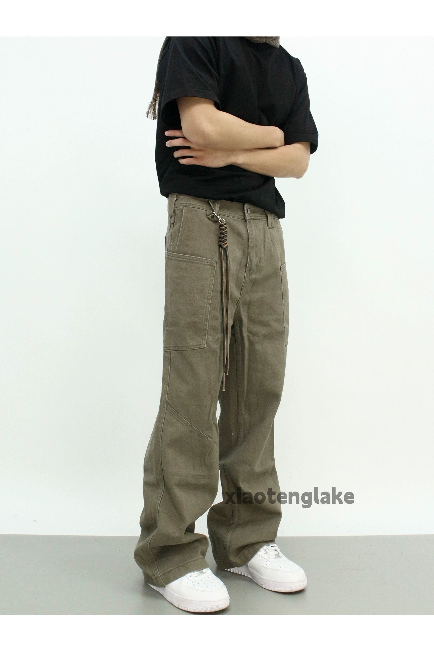 Designer × Japanese Brand × Vintage washed faded loose baggy utility workwear cargo pants Size US 30 / EU 46 - 1 Thumbnail
