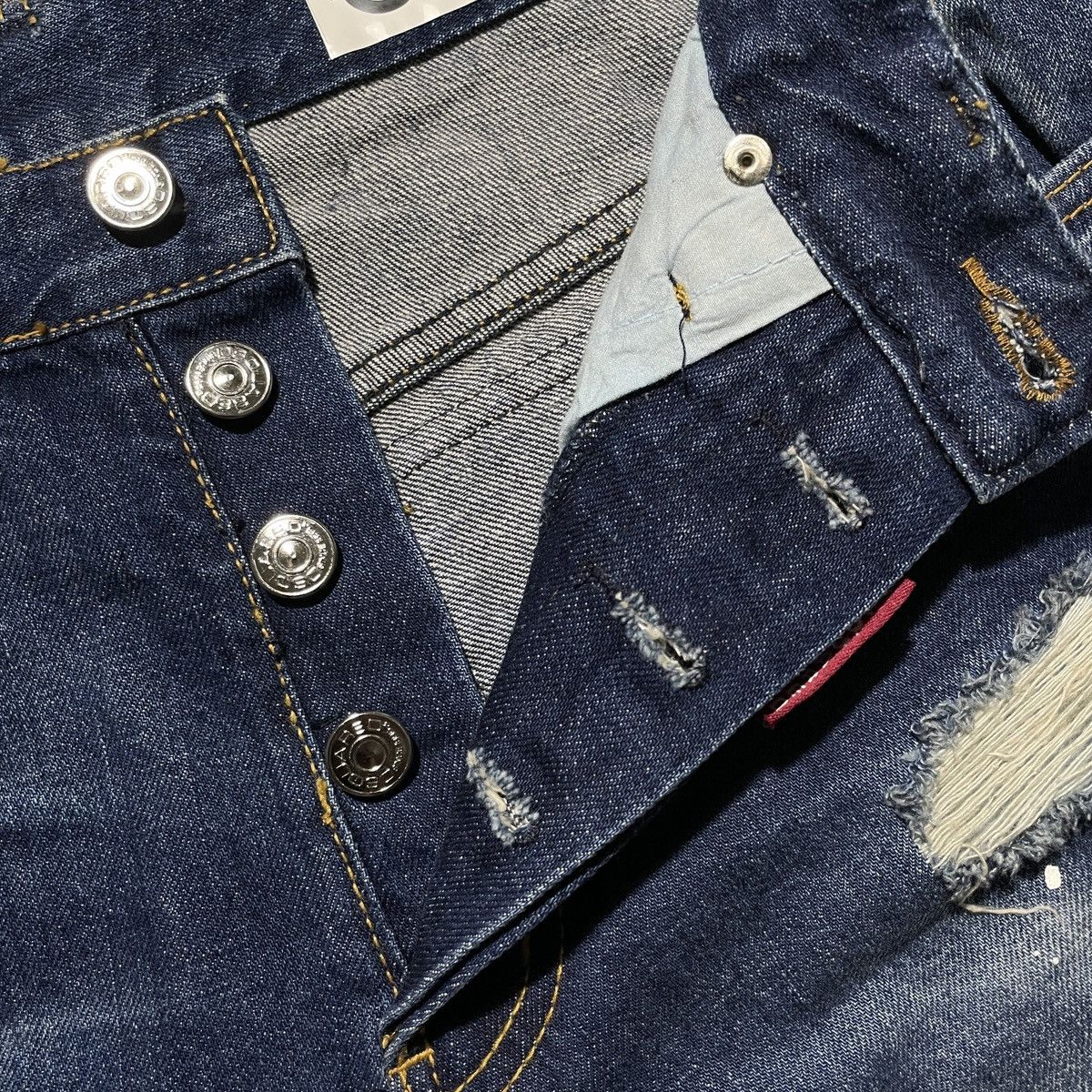 Dsquared2 × Vintage Dsquared Ripped Pants Size 28" / US 6 / IT 42 - 3 Thumbnail