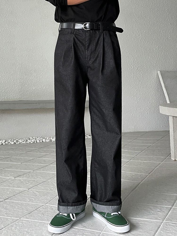 image of Straight Leg Denim Jeans in Blue, Men's (Size 30)